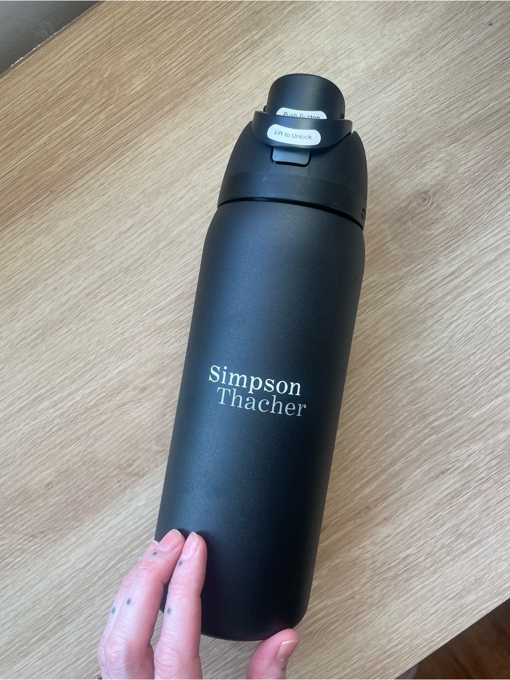 Owala Black Stainless Steel Insulated Water Bottle - Picture 2 of 2